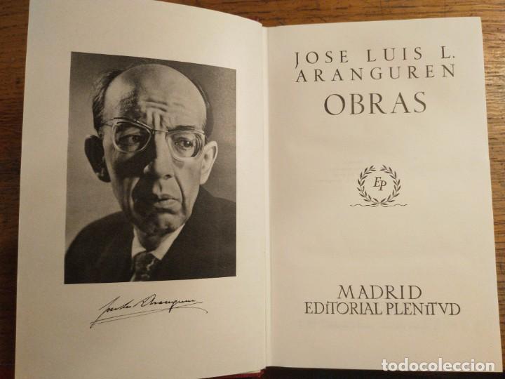 Libros de segunda mano: Jos&eacute; Luis L&oacute;pez Aranguren &mdash; Obras - Foto 2