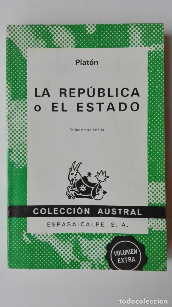 Libros de segunda mano: La Rep&uacute;blica o El Estado. Autor: Plat&oacute;n - Foto 1