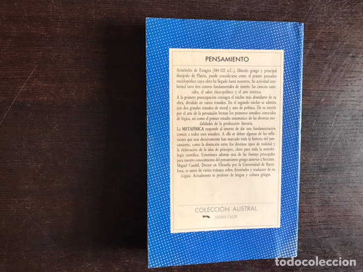 Libros de segunda mano: Metaf&iacute;sica. Arist&oacute;teles. Austral - Foto 2