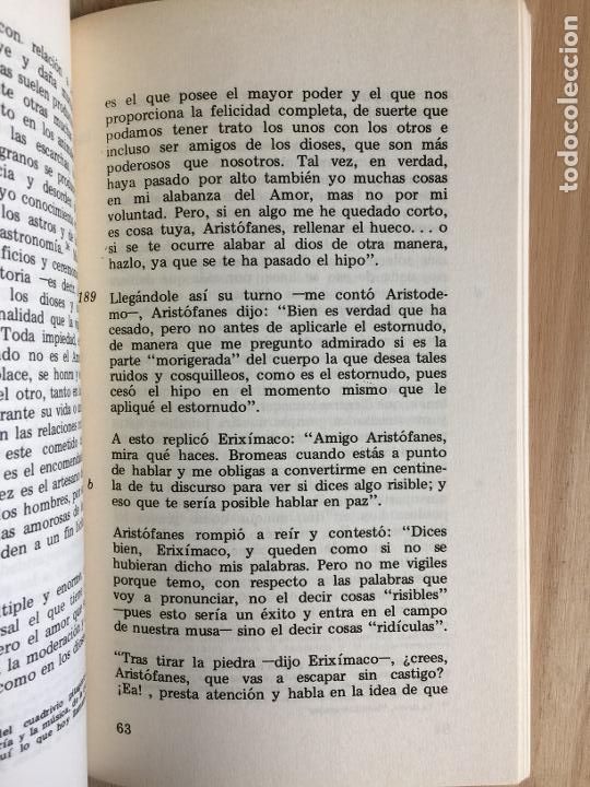 Libros de segunda mano: EL BANQUETE - Platon - Foto 2