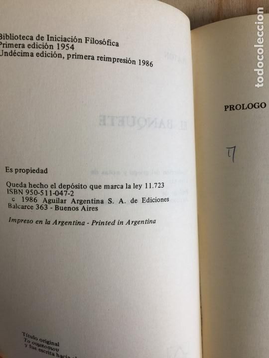 Libros de segunda mano: EL BANQUETE - Platon - Foto 3