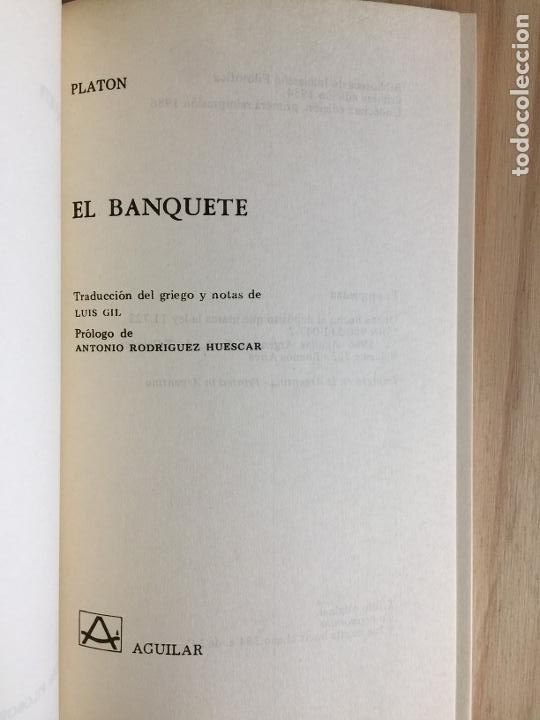 Libros de segunda mano: EL BANQUETE - Platon - Foto 4
