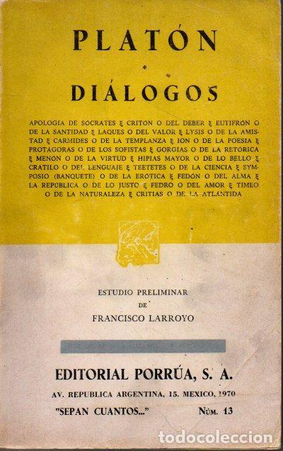 Libros de segunda mano: DIALOGOS. - PLATON. - Foto 1