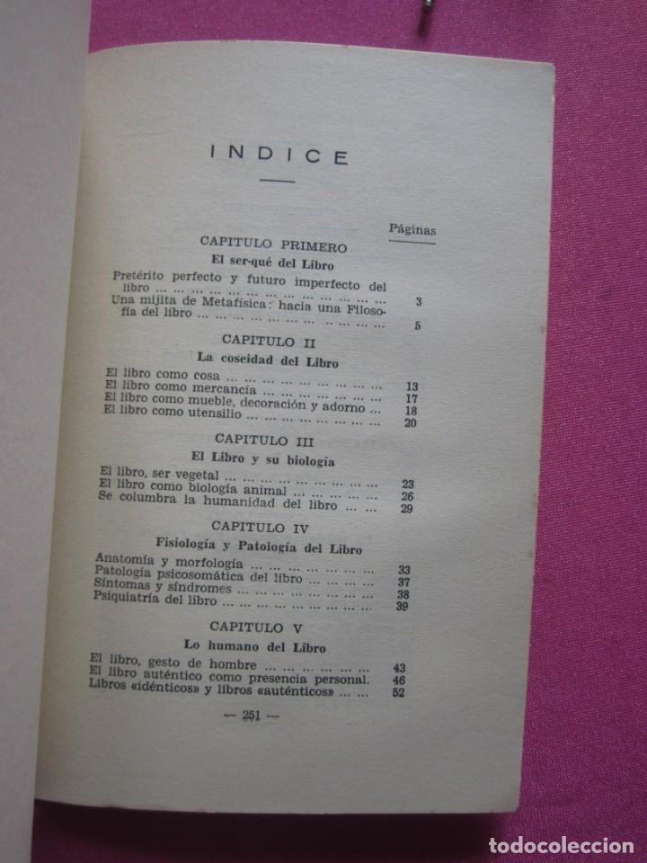 Libros de segunda mano: FILOSOFIA DEL LIBRO PEDRO CABA RARA EDICION 1957. MAP3 - Foto 7