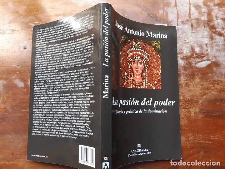 Libros de segunda mano: La pasi&oacute;n del poder Jos&eacute; Antonio Marina - Foto 5