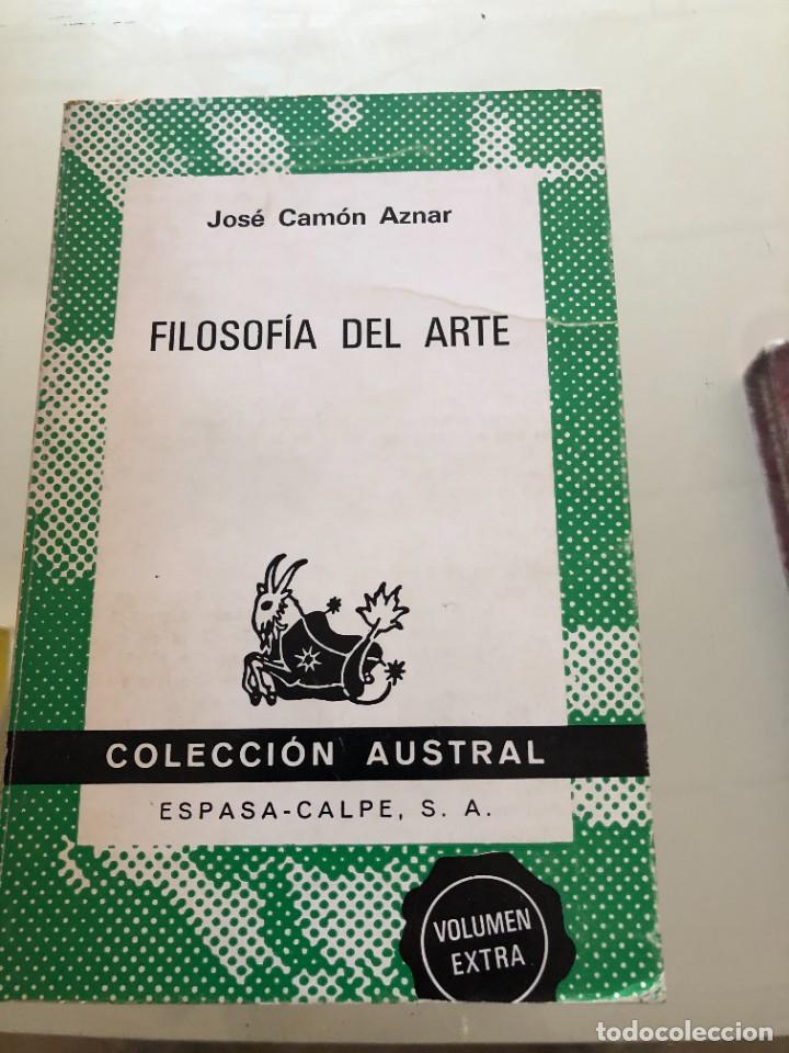 Libros de segunda mano: Filosof&iacute;a del Arte. Jos&eacute; Cam&oacute;n Aznar - Foto 1