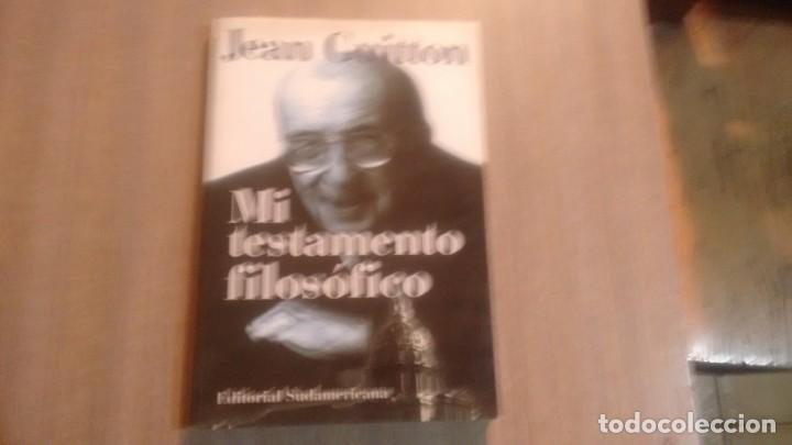 Libros de segunda mano: JEAN GUITTON - MI TESTAMENTO FILOSOFICO - - Foto 1