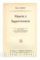 Libros de segunda mano: muerte y supervivencia Max Scheler - Foto 1