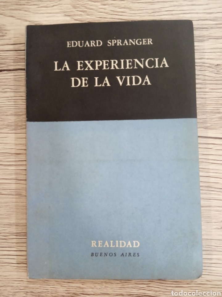 Libros de segunda mano: Eduard Spranger &rdquo;La experiencia de la vida&rdquo;. - Foto 1