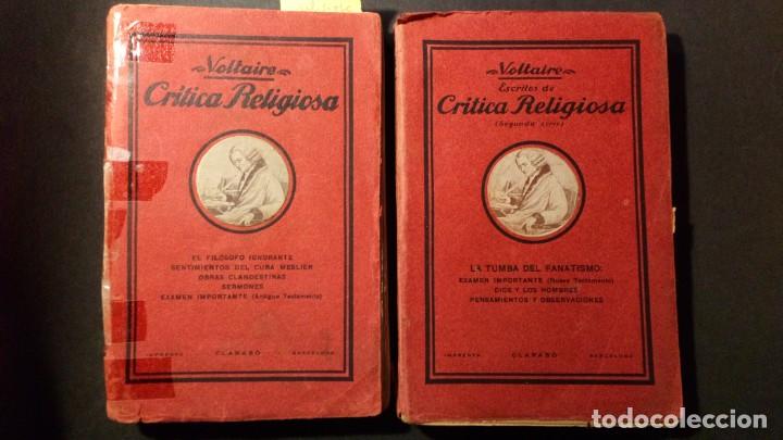 Libros de segunda mano: CRITICA RELIGIOSA - VOLTAIRE - Foto 1