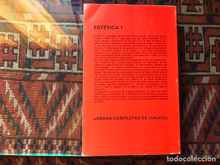 Libros de segunda mano: Est&eacute;tica. Luk&aacute;cs, volumen 3. - Foto 2
