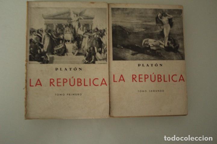 Libros de segunda mano: LA REP&Uacute;BLICA PLATON 2 TOMOS 1926 - Foto 1