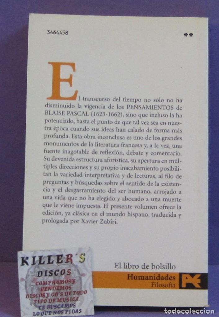 Libros de segunda mano: Pascal - Pensamientos - libro de bolsillo - Foto 2