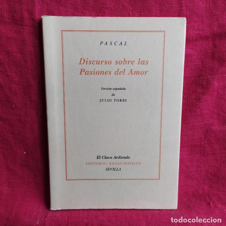 Libros de segunda mano: Discurso sobre las pasiones del amor - Pascal - Foto 1