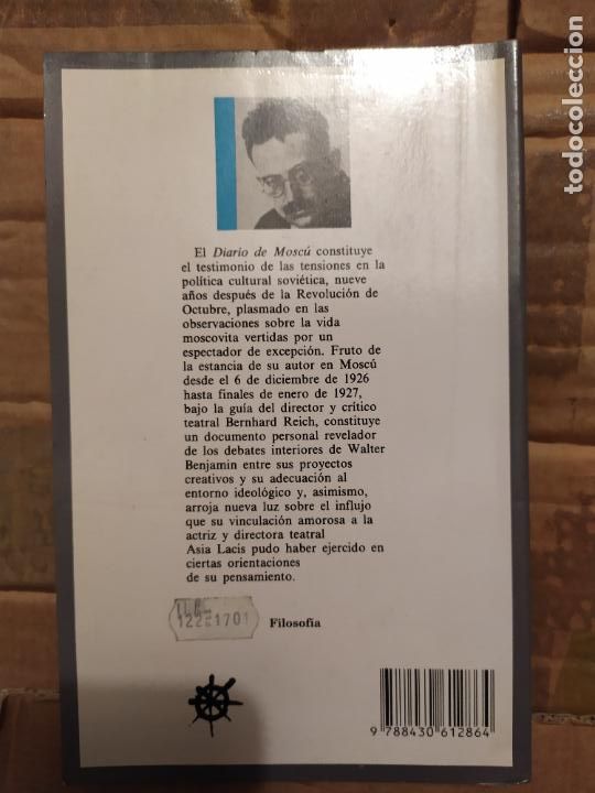 Libros de segunda mano: WALTER BENJAMIN - DIARIO DE MOSC&Uacute; - TAURUS, 1990 - Foto 2