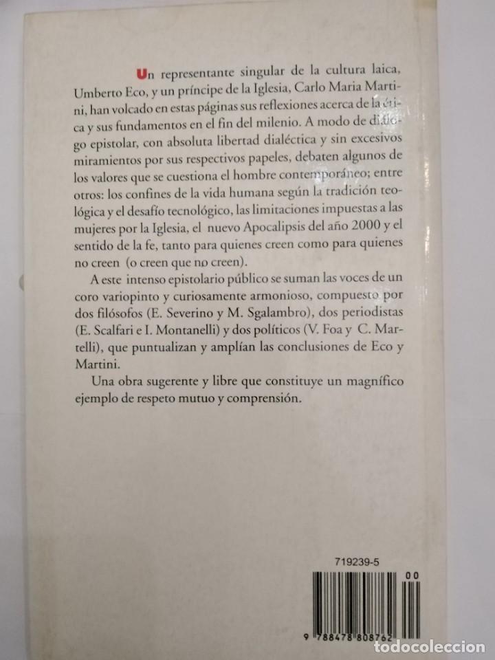 Libros de segunda mano: EN QUE CREEN LOS QUE NO CREEN - Foto 2