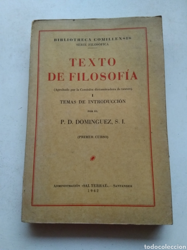 Libros de segunda mano: TEXTOS DE FILOSOF&Iacute;A/D. DOM&Iacute;NGUEZ - Foto 1