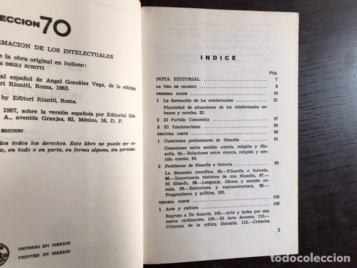 Libros de segunda mano: La formaci&oacute;n de los intelectuales. Antonio Gramsci - Foto 3