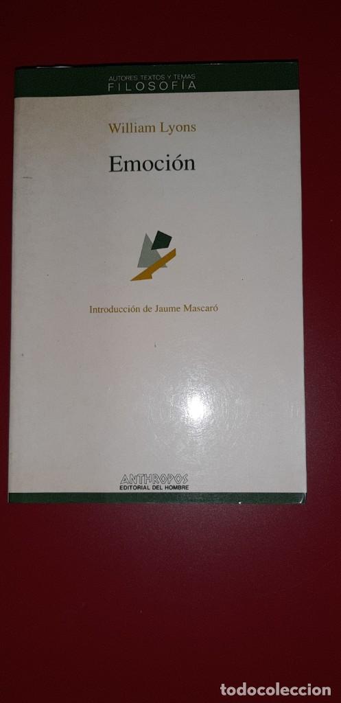 Libros de segunda mano: Emocion, William Lyons - Foto 1