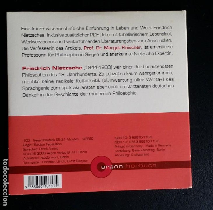 Libros de segunda mano: Nietzsche, Eine kurze Einf&uuml;hrung, Sils Maria, 2006 - Foto 4