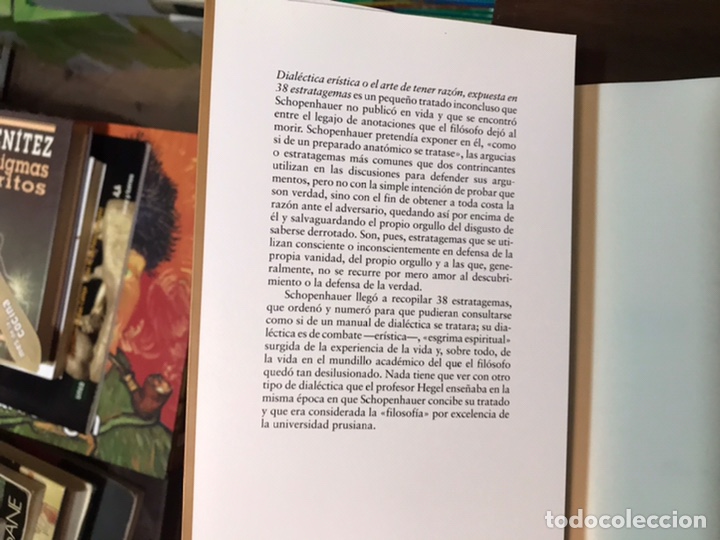 Libros de segunda mano: Dial&eacute;ctica er&iacute;stica. Arthur Schopenhauer. Trotta. Como nuevo - Foto 3