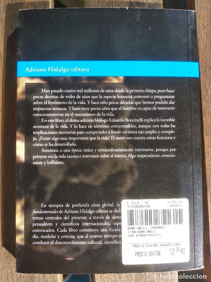 Libros de segunda mano: Vida. Edoardo Boncinelli - Foto 2