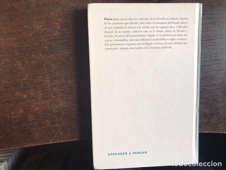 Libros de segunda mano: Plat&oacute;n. Aprender a pensar - Foto 2