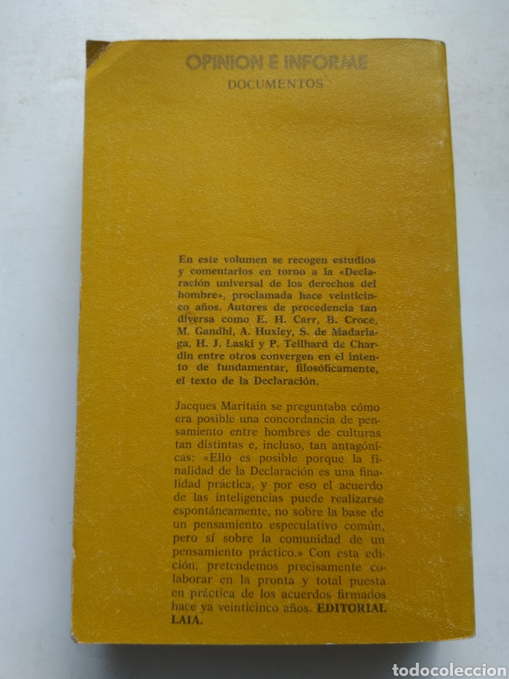 Libros de segunda mano: LOS DERECHOS DEL HOMBRE/VV.AA. - Foto 3