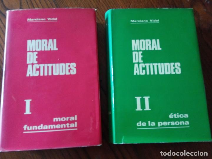 Libros de segunda mano: MORAL DE ACTITUDES - MARCIANO VIDAL.2 TOMOS. - Foto 2