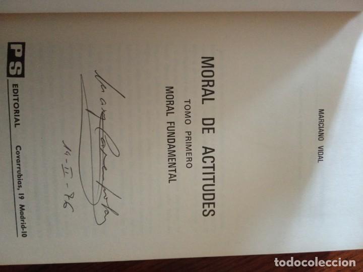 Libros de segunda mano: MORAL DE ACTITUDES - MARCIANO VIDAL.2 TOMOS. - Foto 4