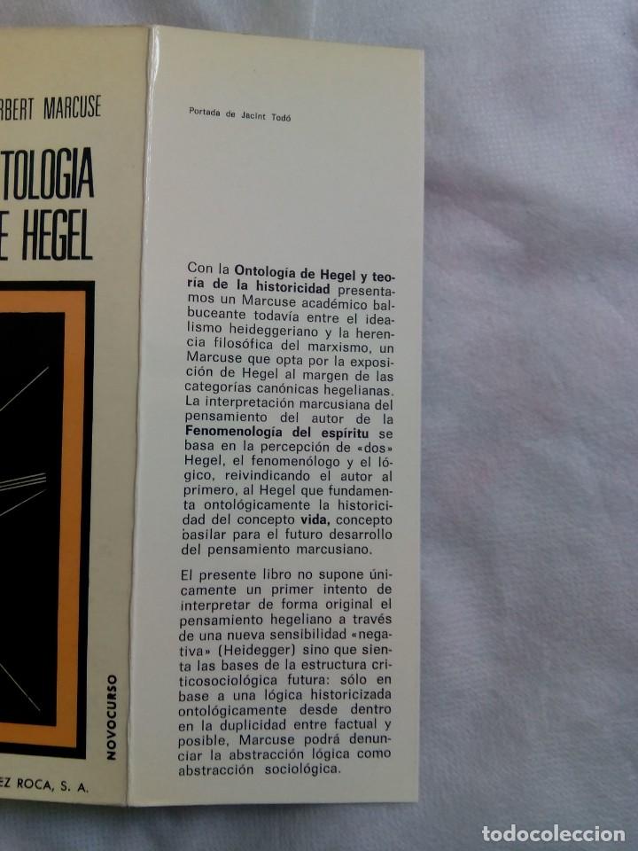 Libros de segunda mano: ONTOLOG&Iacute;A DE HEGEL / HERBERT MARCUSE - Foto 3