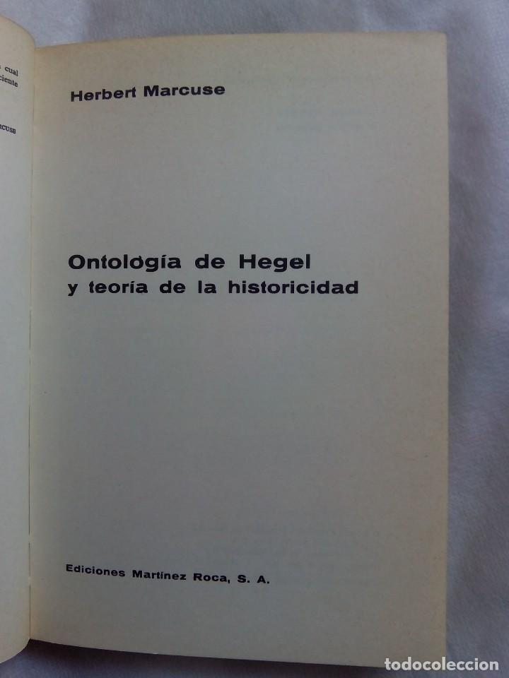 Libros de segunda mano: ONTOLOG&Iacute;A DE HEGEL / HERBERT MARCUSE - Foto 4
