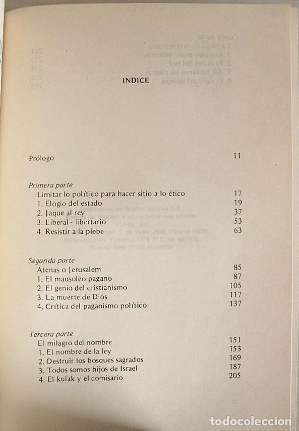 Libros de segunda mano: EL TESTAMENTO DE DIOS. BERNARD HENRI LEVY. EL CID EDITOR. - Foto 3