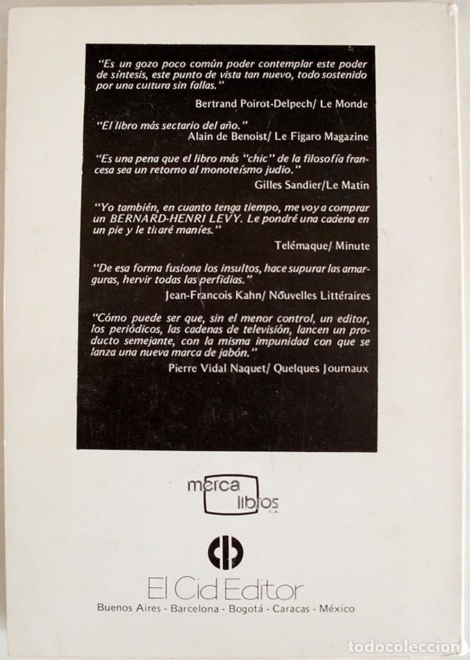 Libros de segunda mano: EL TESTAMENTO DE DIOS. BERNARD HENRI LEVY. EL CID EDITOR. - Foto 4