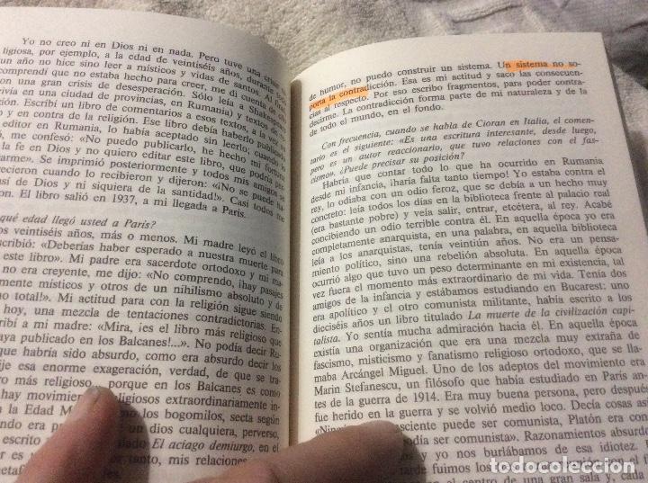Libros de segunda mano: E.M.Cioran - Conversaciones - Tusquets - Foto 5
