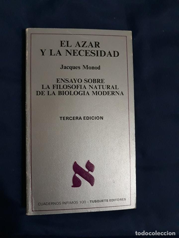 Libros de segunda mano: EL AZAR Y LA NECESIDAD - JACQUES MONOD - Foto 1