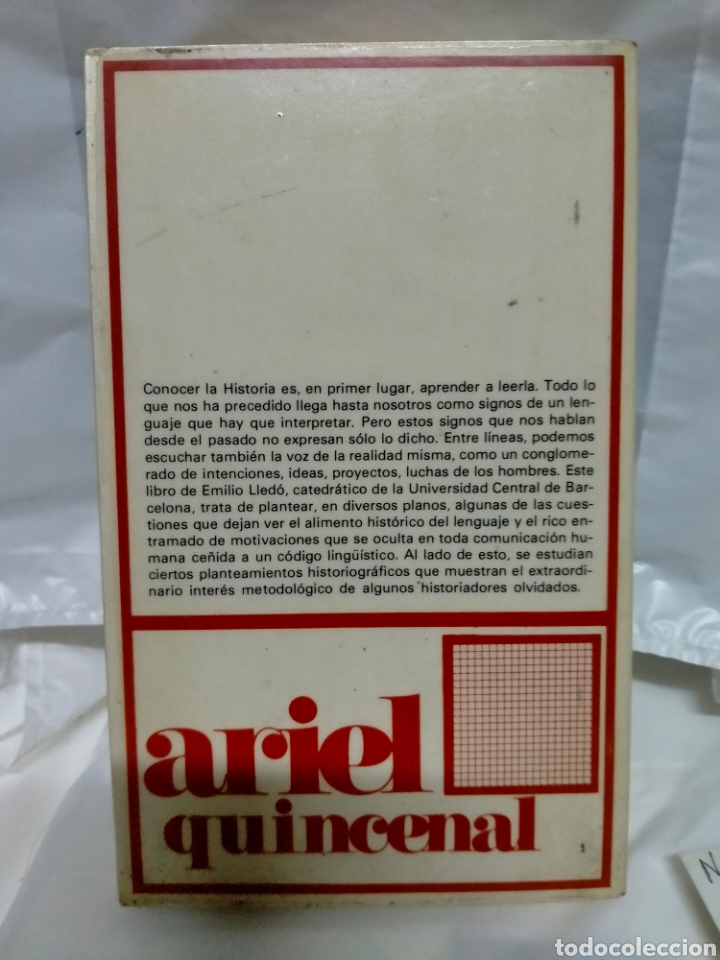 Libros de segunda mano: EMILIO LLED&Oacute; .LENGUAJE E HISTORIA. ARIEL - Foto 3