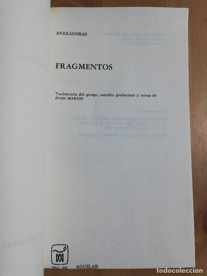 Libros de segunda mano: FRAGMENTOS (ANAXAGORAS) - Foto 2