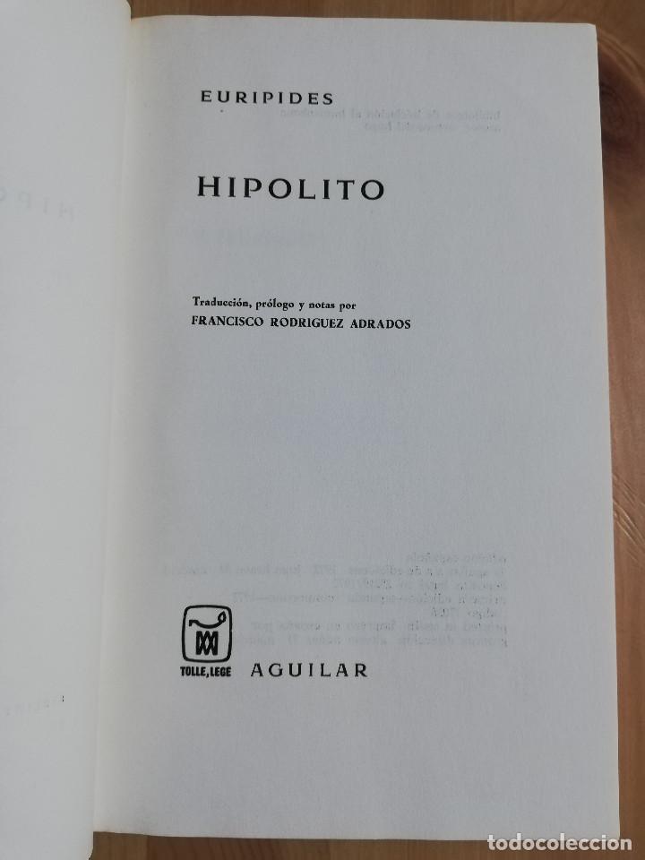 Libros de segunda mano: HIPOLITO (EURIPIDES) - Foto 2