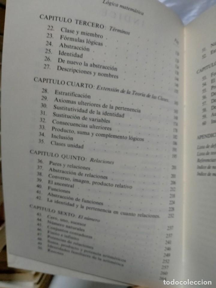 Libros de segunda mano: WILLARD VAN ORMAN .LOGICA MATEM&Aacute;TICA. REVISTA DE OCCIDENTE - Foto 3
