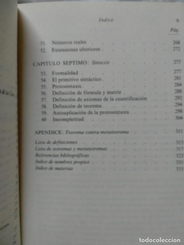 Libros de segunda mano: WILLARD VAN ORMAN .LOGICA MATEM&Aacute;TICA. REVISTA DE OCCIDENTE - Foto 4