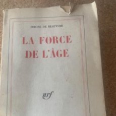 Libros de segunda mano: LA FORCE DE L’ÂGE, SIMONE DE BEAUVOIR (BOLS 6)