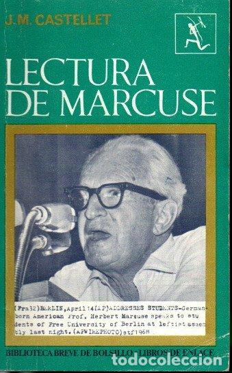 Libros de segunda mano: LECTURA DE MARCUSE. - CASTELLET, J.M. - Foto 1