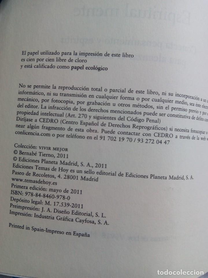 Libros de segunda mano: ESPIRITUAL MENTE / BERNAB&Eacute; TIERNO - Foto 2