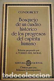 Libros de segunda mano: bosquejo de un cuadro hist&oacute;rico de los progresos del esp&iacute;ritu humano Condorcet - Foto 1