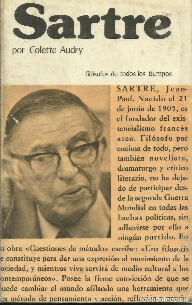 Libros de segunda mano: Sartre / Colette Audry - Foto 1