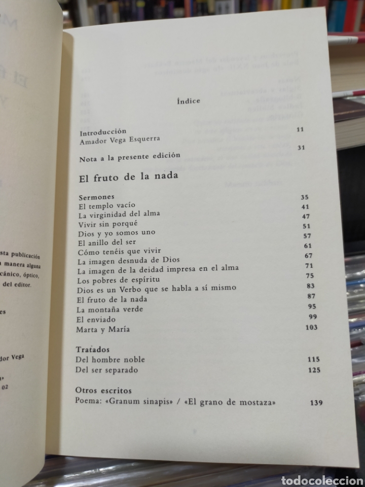 Libros de segunda mano: EL FRUTO DE LA NADA - MAESTRO ECKHART - EDICIONES SIRUELA - Foto 8