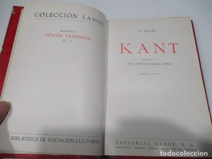 Libros de segunda mano: O. K&Uuml;LPE Kant W7933 - Foto 2