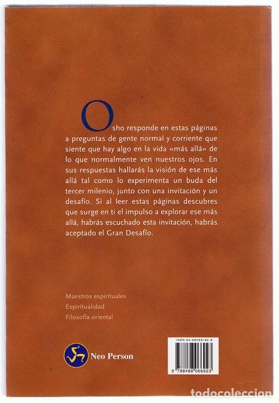 Libros de segunda mano: EL GRAN DESAF&Iacute;O OSHO - Foto 2
