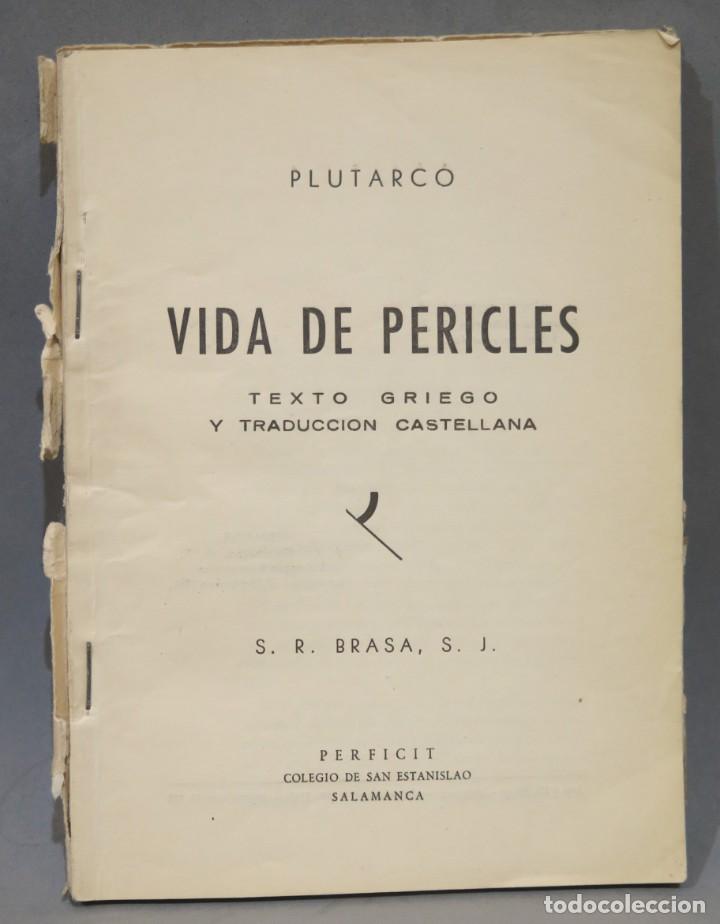 Libros de segunda mano: VIDA DE PERICLES. PREPARACION ESCOLAR. PLUTARCO - Foto 1